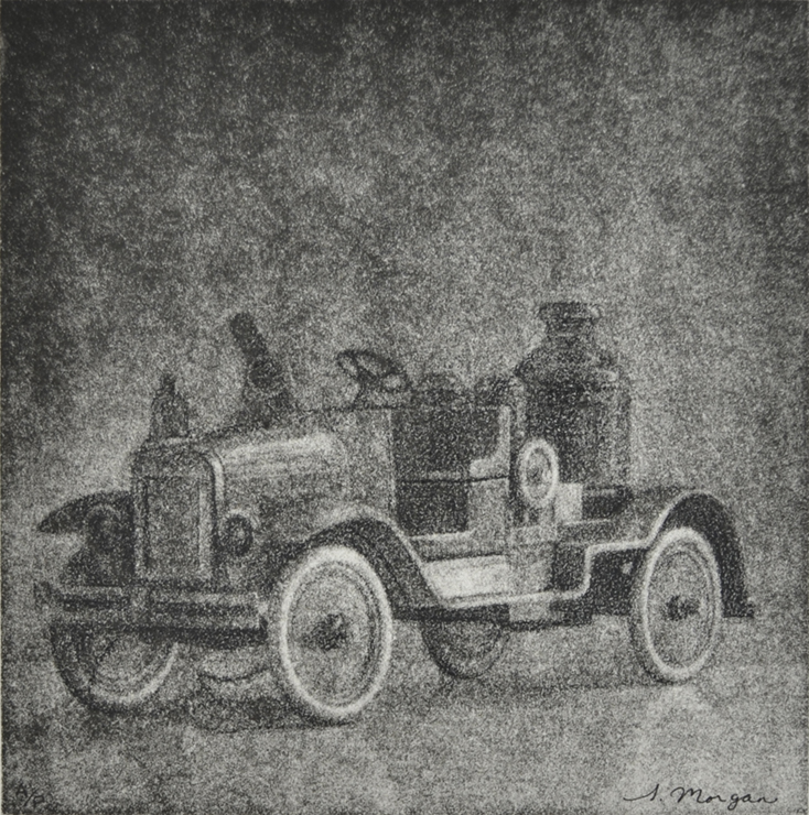Mezzotint print