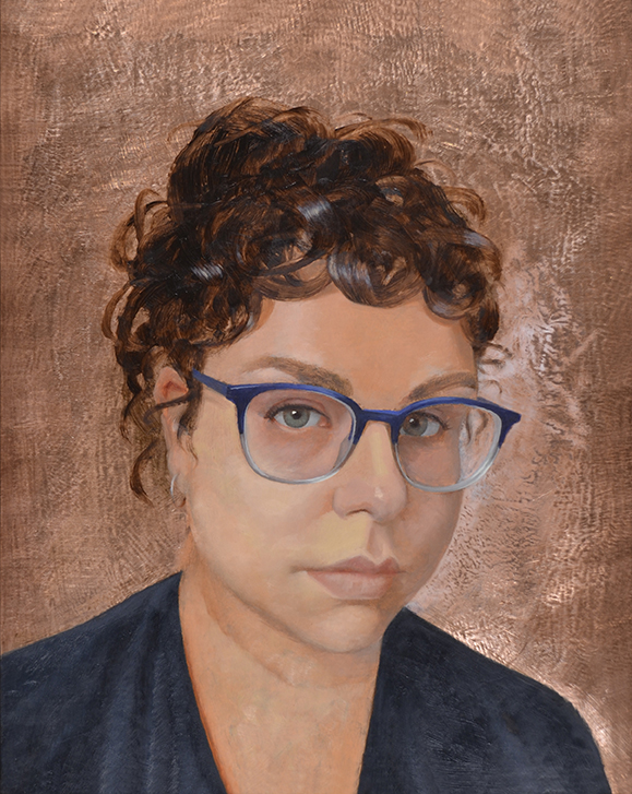 portrait of a woman wearing glasses